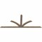 Ekena Millwork Richland Smooth Timber Gable Bracket, Douglas Fir, 84"W x 35"H x 1 1/2"D x 3 1/2"F, 10/12 Pitch GBW084X35X0204RIC00SDF - alternate 3
